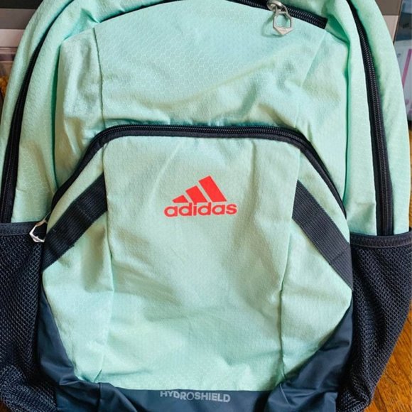 Adidas Hydroshield backpack, Mint and Red